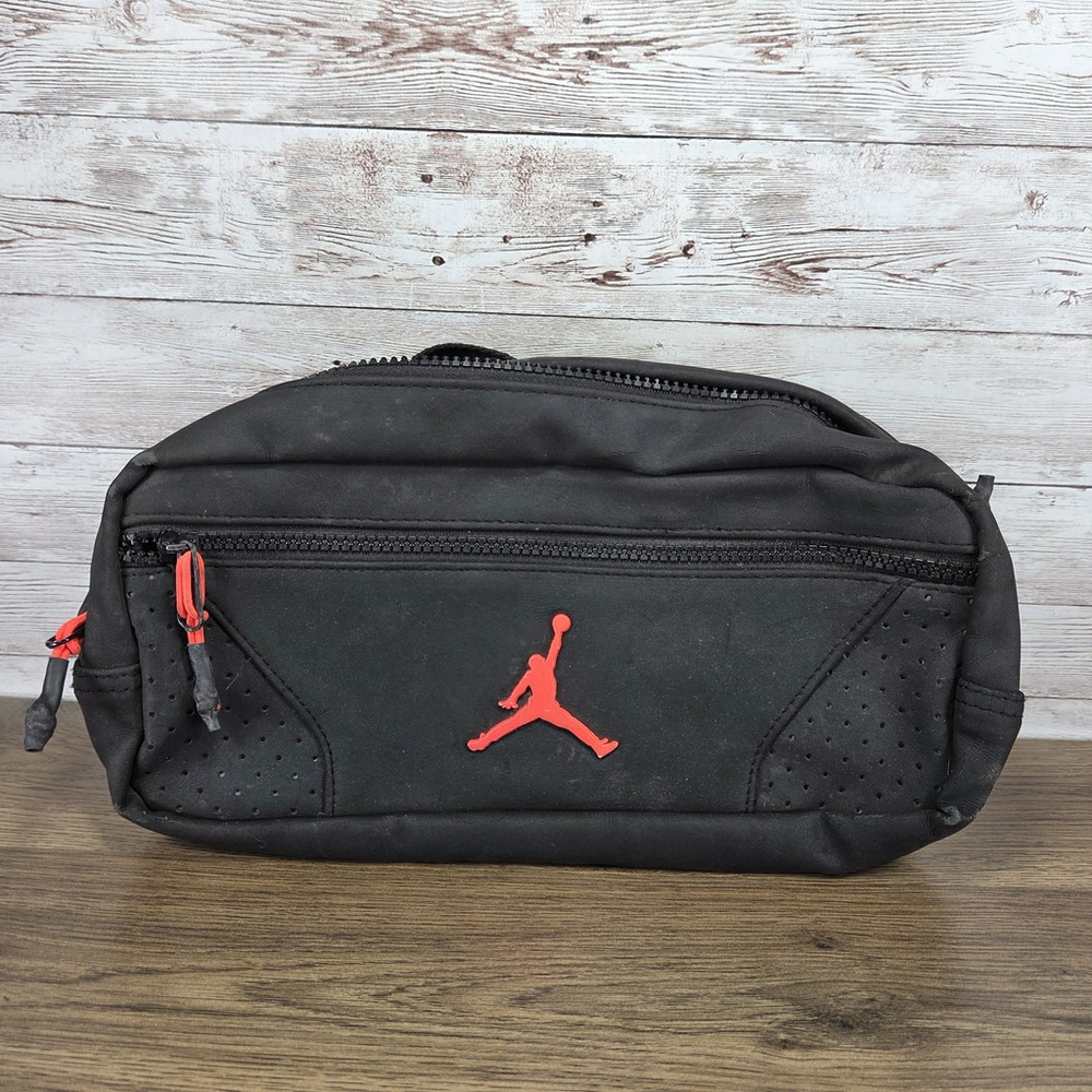 Jordan Flight Black Infrared Crossbody Bag Fanny Pack Adjustable